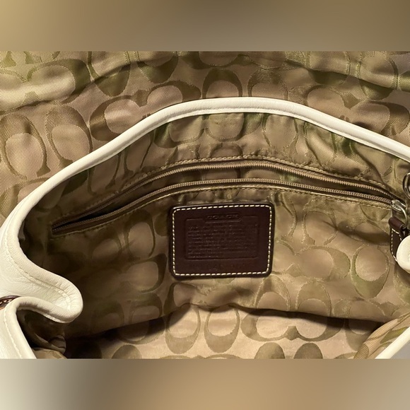 Vintage Coach 9636 Leather Soho Hamptons Satchel brown trim, buckles, tag - Picture 11 of 15